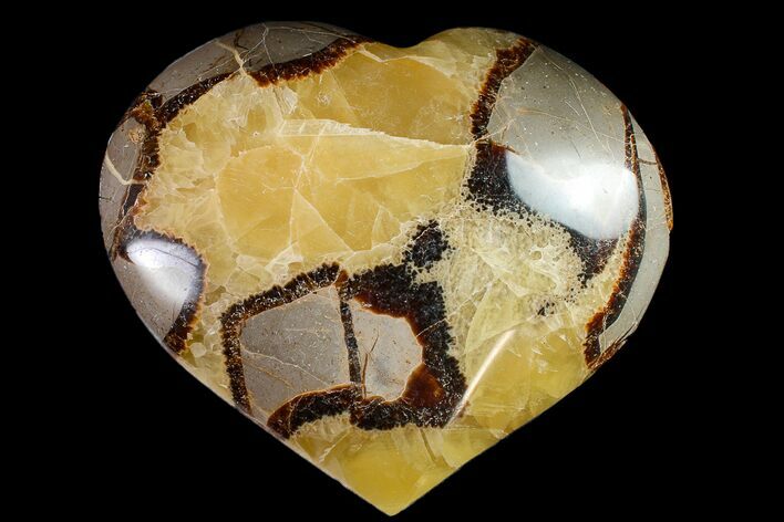 Polished Septarian Heart - Madagascar #156658